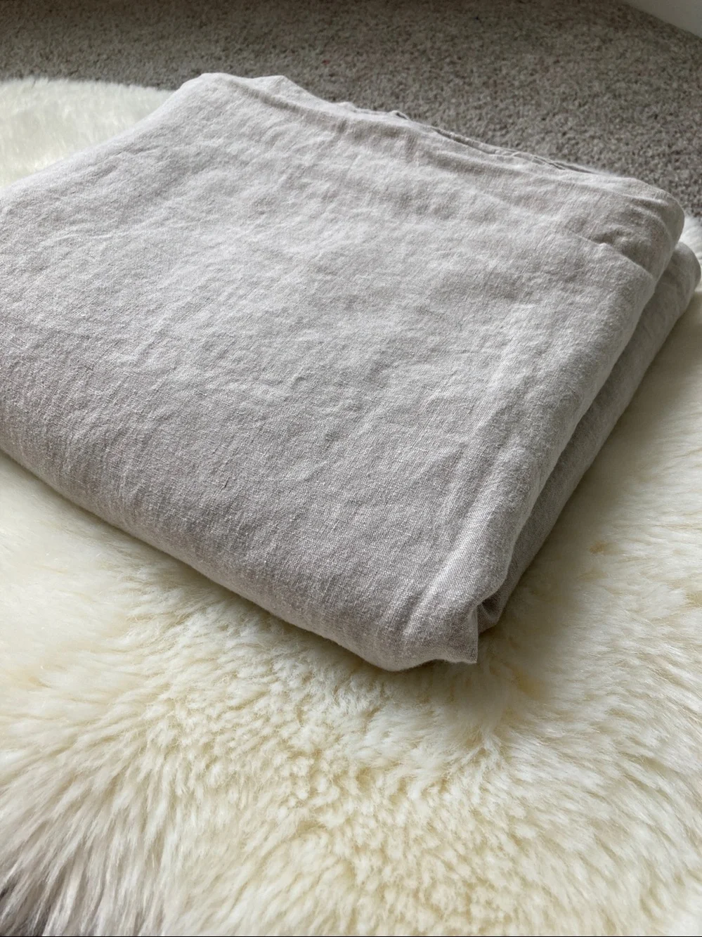 Bella Notte 100% Linen Harper King Flat Sheet Luxury Bedding